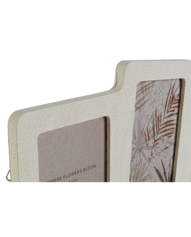 Cornice Portafoto Home ESPRIT Beige Cristallo Legno MDF Scandinavo 50 X 2 X 22 cm Cornice Portafoto Home ESPRIT Beige Cristallo Legno MDF Scandinavo 50 X 2 X 22 cm