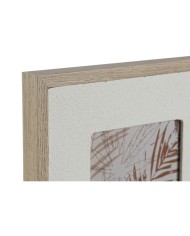 Cornice Portafoto Home ESPRIT Beige Cristallo Legno MDF Scandinavo 39 X 2 X 24 cm