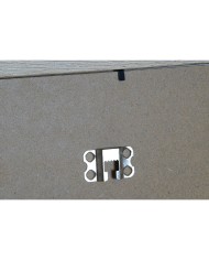 Cornice Portafoto Home ESPRIT Beige Cristallo Legno MDF Scandinavo 34 X 2 X 39 cm