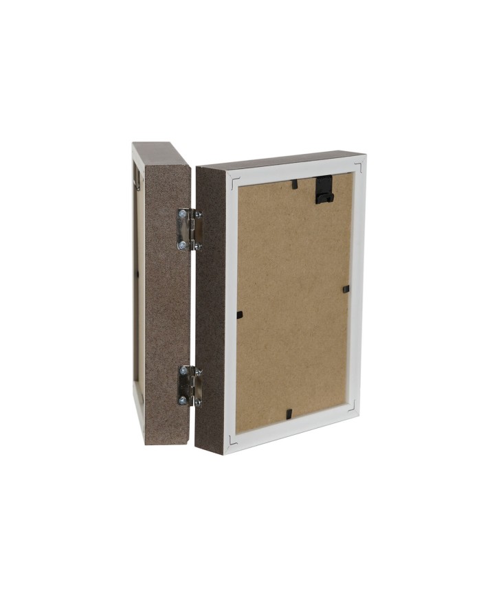 Cornice Portafoto Home ESPRIT Marrone Beige Cristallo polistirene Città 25 x 3 x 18 cm (2 Unità)