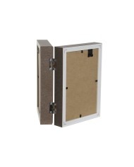 Cornice Portafoto Home ESPRIT Marrone Beige Cristallo polistirene Città 25 x 3 x 18 cm (2 Unità)