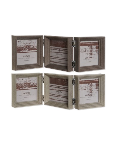 Cornice Portafoto Home ESPRIT Marrone Beige Cristallo polistirene 38 X 3 X 12 cm (2 Unità) Cornice Portafoto Home ESPRIT Marrone Beige Cristallo polistirene 38 X 3 X 12 cm (2 Unità)