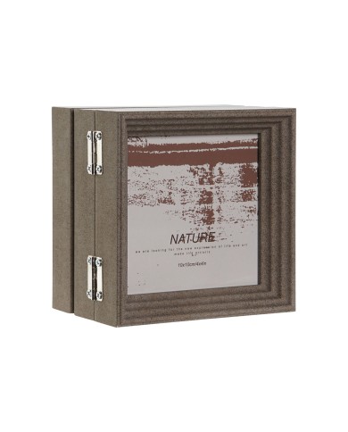 Cornice Portafoto Home ESPRIT Marrone Beige Cristallo polistirene 38 X 3 X 12 cm (2 Unità) Cornice Portafoto Home ESPRIT Marrone Beige Cristallo polistirene 38 X 3 X 12 cm (2 Unità)
