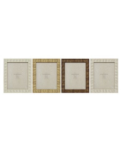 Cornice Portafoto Home ESPRIT Beige Naturale Cristallo polistirene Scandinavo 25,5 X 2 X 30,5 cm (4 Unità) Cornice Portafoto Home ESPRIT Beige Naturale Cristallo polistirene Scandinavo 25,5 X 2 X 30,5 cm (4 Unità)