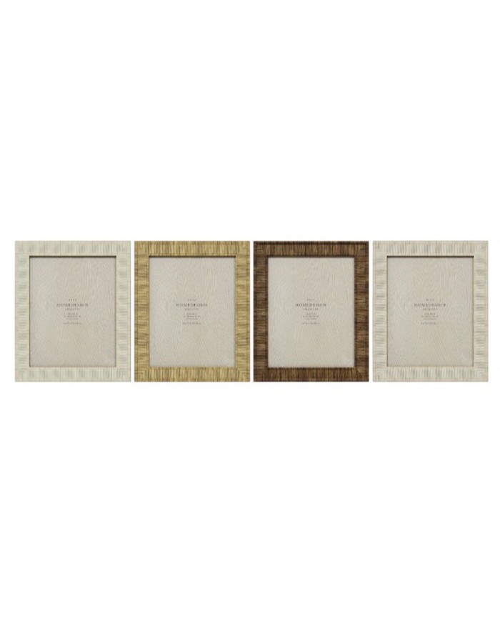 Cornice Portafoto Home ESPRIT Beige Naturale Cristallo polistirene Scandinavo 25,5 X 2 X 30,5 cm (4 Unità) Cornice Portafoto Home ESPRIT Beige Naturale Cristallo polistirene Scandinavo 25,5 X 2 X 30,5 cm (4 Unità)
