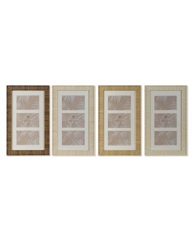 Cornice Portafoto Home ESPRIT Bianco Marrone Beige Naturale Cristallo polistirene Scandinavo 26 X 2 X 44 cm (4 Unità) Cornice Portafoto Home ESPRIT Bianco Marrone Beige Naturale Cristallo polistirene Scandinavo 26 X 2 X 44 cm (4 Unità)
