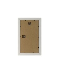 Cornice Portafoto Home ESPRIT Bianco Marrone Beige Naturale Cristallo polistirene Scandinavo 26 X 2 X 44 cm (4 Unità)