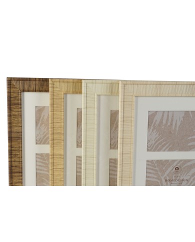 Cornice Portafoto Home ESPRIT Bianco Marrone Beige Naturale Cristallo polistirene Scandinavo 26 X 2 X 44 cm (4 Unità) Cornice Portafoto Home ESPRIT Bianco Marrone Beige Naturale Cristallo polistirene Scandinavo 26 X 2 X 44 cm (4 Unità)