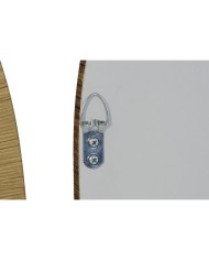 Specchio da parete Home ESPRIT Marrone Beige Naturale Avorio Scandi 55 X 2 X 75 cm (4 Unità)