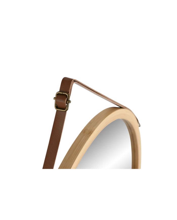 Specchio da parete Home ESPRIT Naturale Di base 45 x 2 x 45 cm