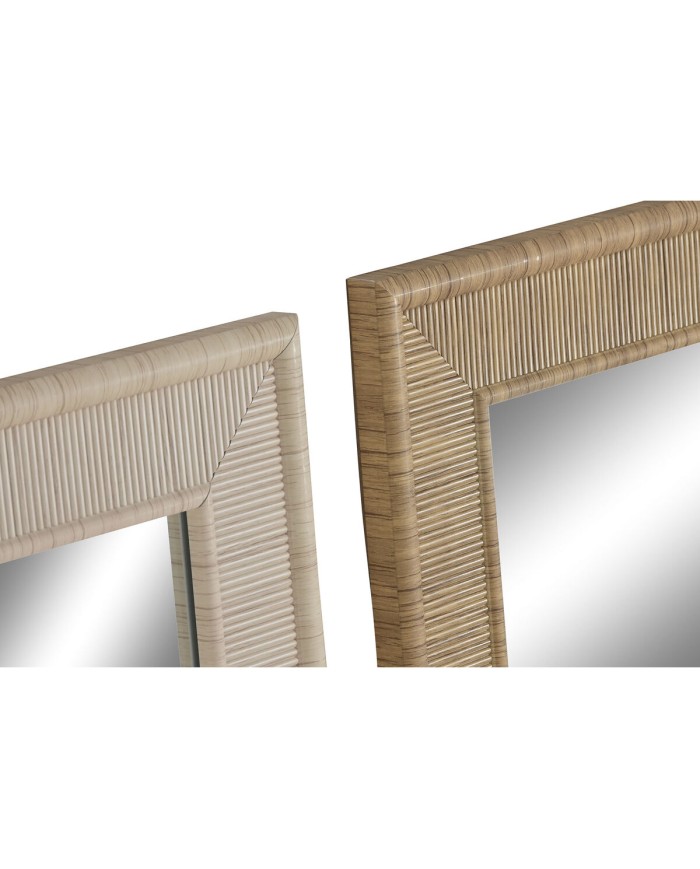 Specchio da parete Home ESPRIT Marrone Naturale Scandi 93,5 X 2,5 X 134 cm (2 Unità) Specchio da parete Home ESPRIT Marrone Naturale Scandi 93,5 X 2,5 X 134 cm (2 Unità)