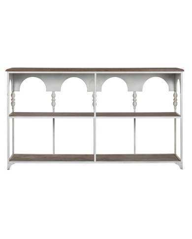 Scaffale Home ESPRIT Bianco Naturale Metallo 159 X 36,5 X 91 cm