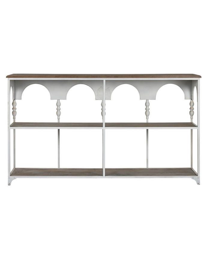 Scaffale Home ESPRIT Bianco Naturale Metallo 159 X 36,5 X 91 cm Scaffale Home ESPRIT Bianco Naturale Metallo 159 X 36,5 X 91 cm