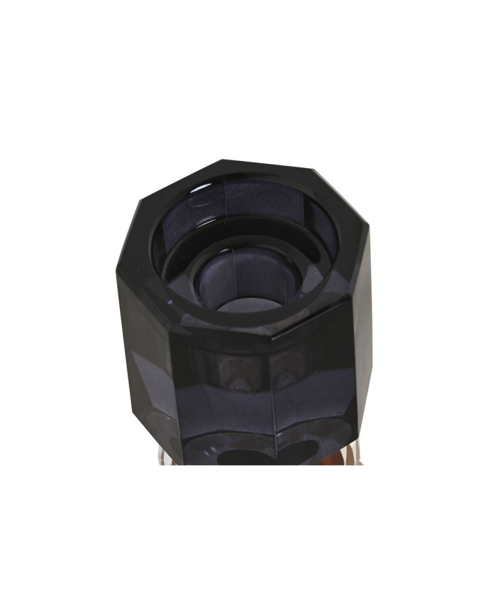 Portacandele Home ESPRIT Grigio Ambra Cristallo 5,5 X 5,5 X 14,7 cm Portacandele Home ESPRIT Grigio Ambra Cristallo 5,5 X 5,5 X 14,7 cm