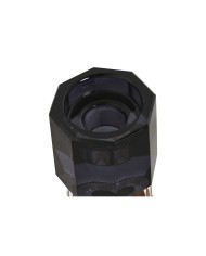 Portacandele Home ESPRIT Grigio Ambra Cristallo 5,5 X 5,5 X 14,7 cm Portacandele Home ESPRIT Grigio Ambra Cristallo 5,5 X 5,5 X 14,7 cm