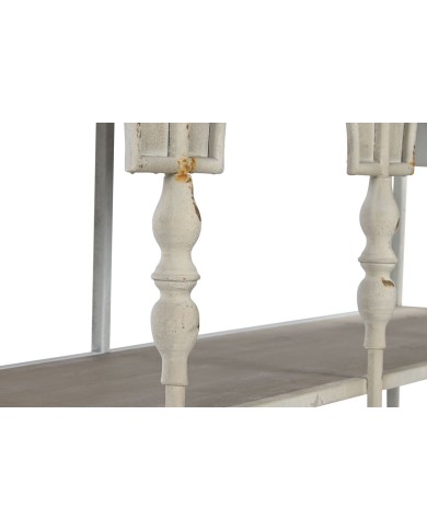 Scaffale Home ESPRIT Bianco Naturale Metallo 159 X 36,5 X 91 cm