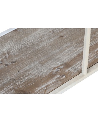 Scaffale Home ESPRIT Bianco Naturale Metallo 159 X 36,5 X 91 cm