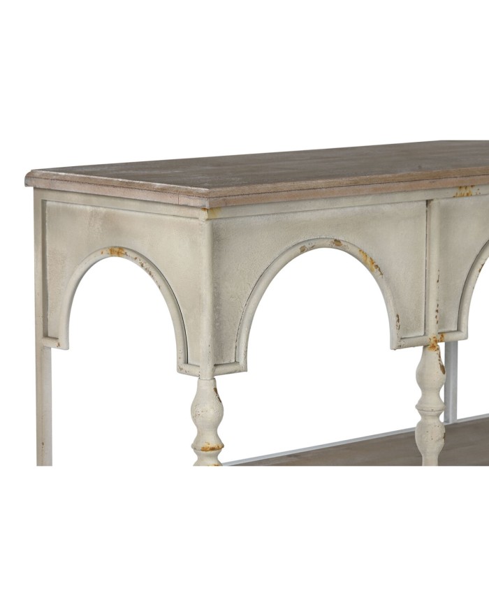 Scaffale Home ESPRIT Bianco Naturale Metallo 159 X 36,5 X 91 cm Scaffale Home ESPRIT Bianco Naturale Metallo 159 X 36,5 X 91 cm