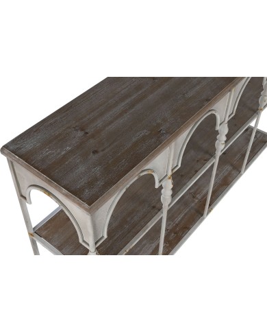 Scaffale Home ESPRIT Bianco Naturale Metallo 159 X 36,5 X 91 cm