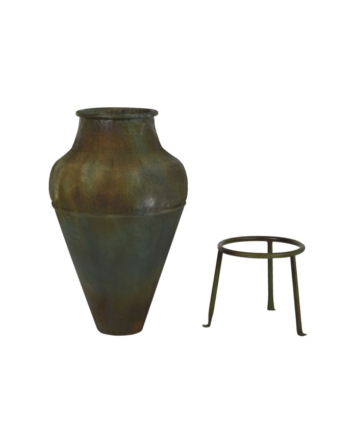 Vaso Home ESPRIT Verde Metallo 49 X 49 X 91 cm Vaso Home ESPRIT Verde Metallo 49 X 49 X 91 cm