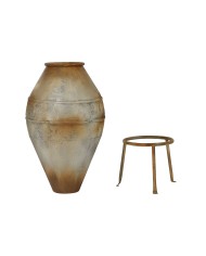 Vaso Home ESPRIT Verde Metallo 49 X 49 X 91 cm Vaso Home ESPRIT Verde Metallo 49 X 49 X 91 cm