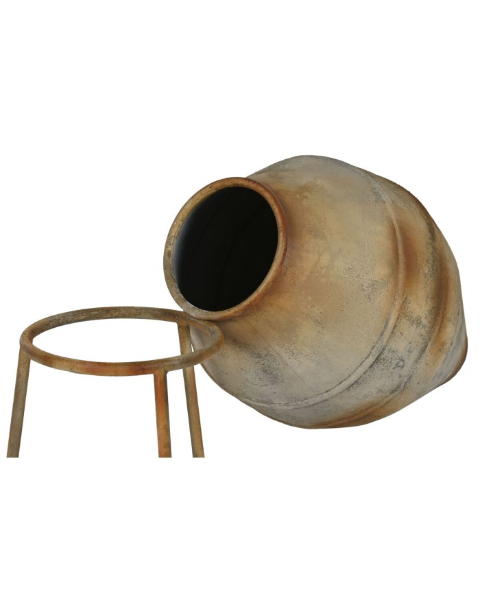 Vaso Home ESPRIT Beige Metallo 49 X 49 X 93 cm Vaso Home ESPRIT Beige Metallo 49 X 49 X 93 cm