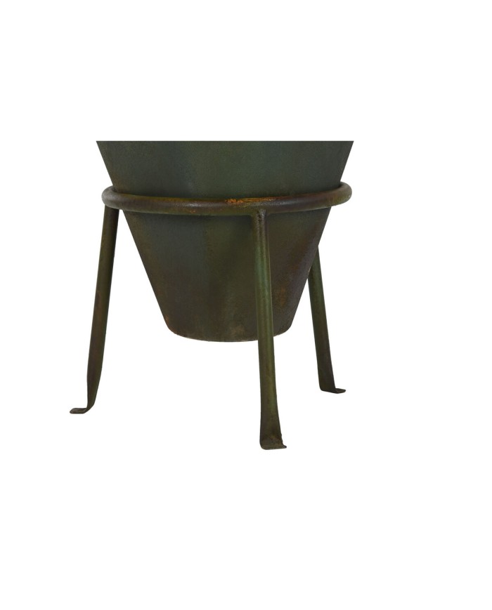 Vaso Home ESPRIT Verde Metallo 49 X 49 X 91 cm Vaso Home ESPRIT Verde Metallo 49 X 49 X 91 cm