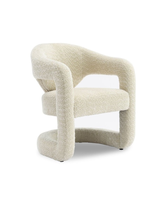 Poltrona Home ESPRIT Beige 66 x 65 x 82 cm