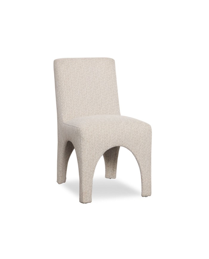 Sedia da Sala da Pranzo Home ESPRIT Grigio chiaro Poliestere 48 X 69 X 90 cm Sedia da Sala da Pranzo Home ESPRIT Grigio chiaro Poliestere 48 X 69 X 90 cm