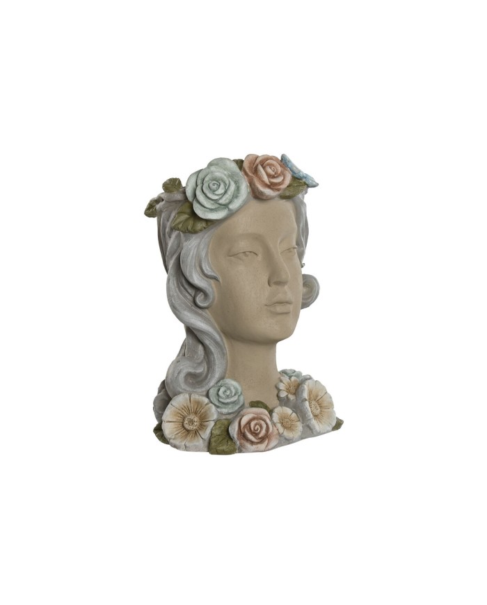 Vaso Home ESPRIT Multicolore Crema Magnesio chica 32 X 30 X 48 cm