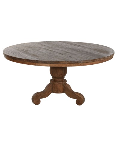 Tavolo da Pranzo Home ESPRIT Naturale teak 160 X 160 X 78 cm