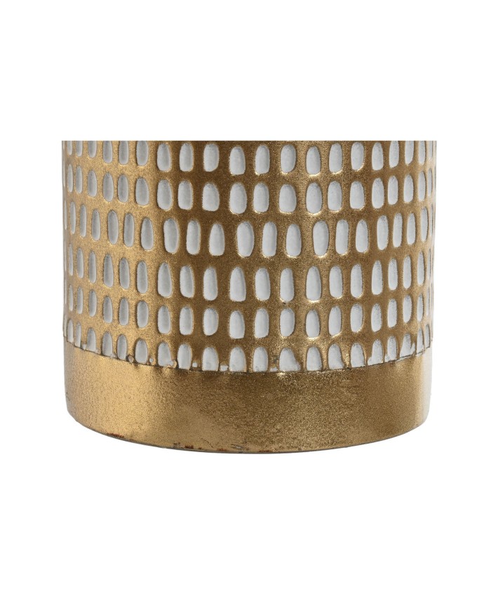 Vaso Home ESPRIT Bianco Dorato Metallo Moderno 14,5 x 14,5 x 55,5 cm Vaso Home ESPRIT Bianco Dorato Metallo Moderno 14,5 x 14,5 x 55,5 cm