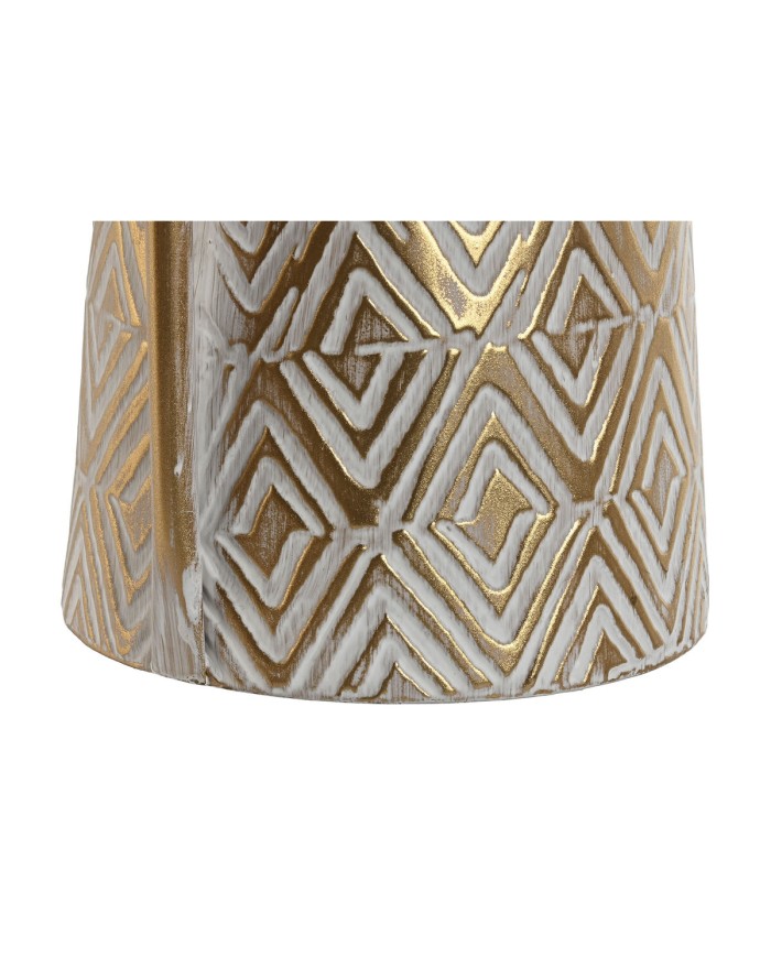 Vaso Home ESPRIT Bianco Dorato Metallo Moderno 24,5 X 24,5 X 66 cm Vaso Home ESPRIT Bianco Dorato Metallo Moderno 24,5 X 24,5 X 66 cm