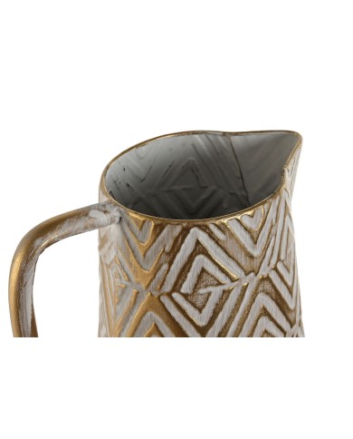 Vaso Home ESPRIT Bianco Dorato Metallo Moderno 24,5 X 24,5 X 66 cm Vaso Home ESPRIT Bianco Dorato Metallo Moderno 24,5 X 24,5 X 66 cm