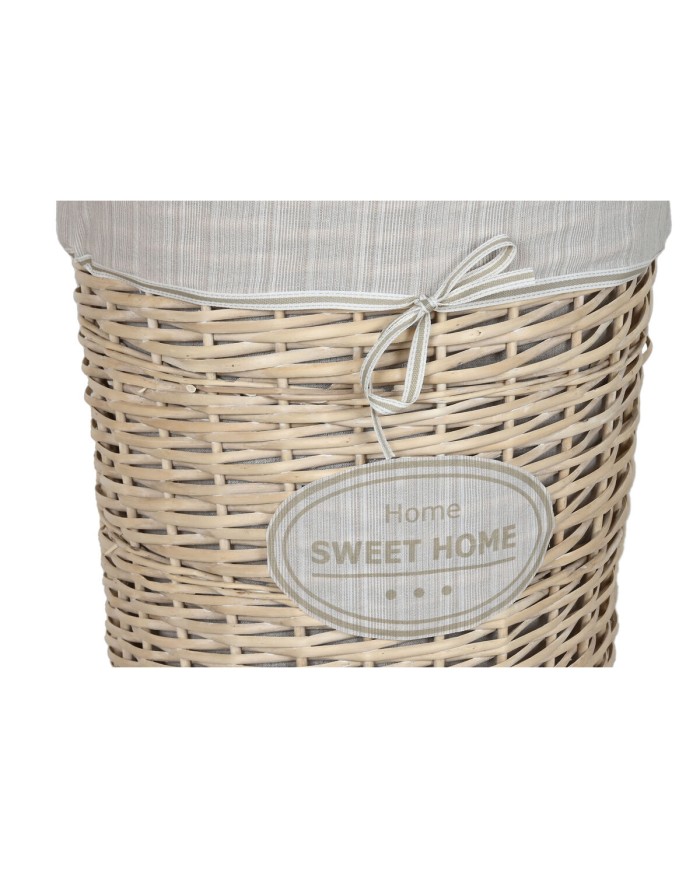 Cesto per i Panni Sporchi Home ESPRIT Crema vimini Shabby Chic 45 x 45 x 55 cm 3 Pezzi Cesto per i Panni Sporchi Home ESPRIT Crema vimini Shabby Chic 45 x 45 x 55 cm 3 Pezzi