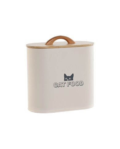 Contenitore per alimenti per animali domestici Home ESPRIT Beige Naturale 3,6 L Contenitore per alimenti per animali domestici Home ESPRIT Beige Naturale 3,6 L