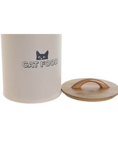 Contenitore per alimenti per animali domestici Home ESPRIT Beige Naturale 2,5 L Contenitore per alimenti per animali domestici Home ESPRIT Beige Naturale 2,5 L