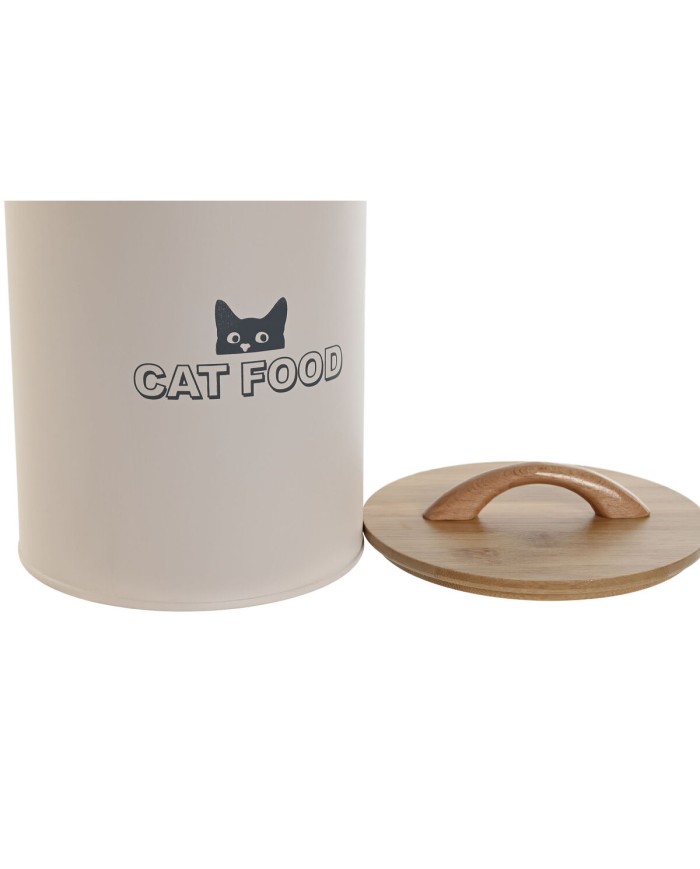 Contenitore per alimenti per animali domestici Home ESPRIT Beige Naturale 2,5 L Contenitore per alimenti per animali domestici Home ESPRIT Beige Naturale 2,5 L