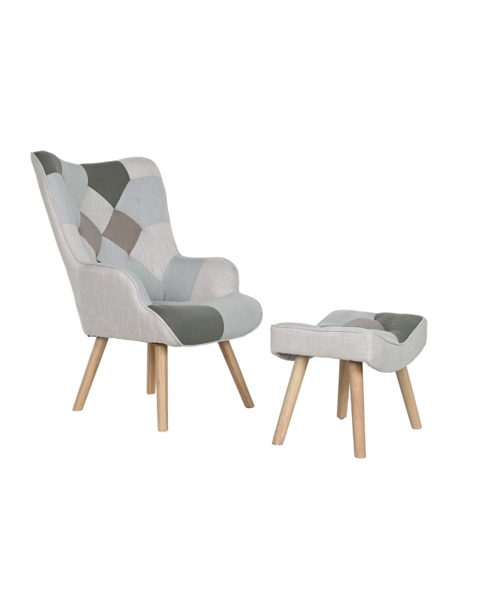 Poltrona Home ESPRIT Poliestere Metallo Legno MDF 68 X 78 X 95 cm Poltrona Home ESPRIT Poliestere Metallo Legno MDF 68 X 78 X 95 cm