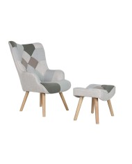 Poltrona Home ESPRIT Bianco Poliestere Metallo 72 X 74 X 97 cm