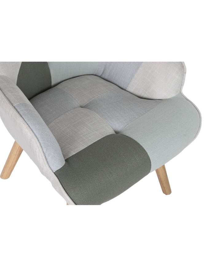 Poltrona Home ESPRIT Poliestere Metallo Legno MDF 68 X 78 X 95 cm Poltrona Home ESPRIT Poliestere Metallo Legno MDF 68 X 78 X 95 cm