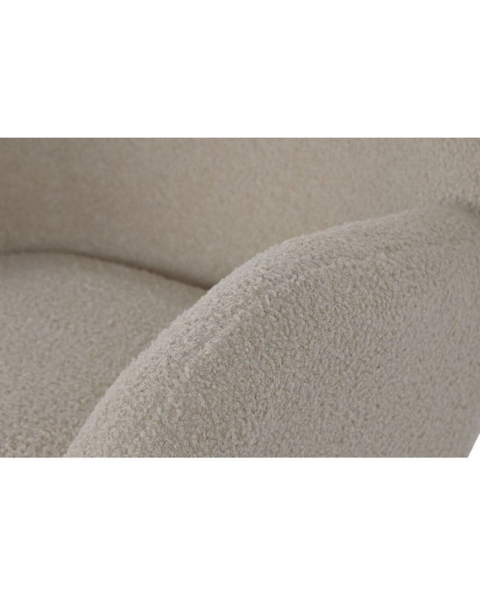 Sedia a Dondolo Home ESPRIT Bianco Poliestere Metallo 74 X 90 X 95 cm Sedia a Dondolo Home ESPRIT Bianco Poliestere Metallo 74 X 90 X 95 cm