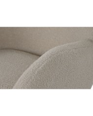 Sedia a Dondolo Home ESPRIT Bianco Poliestere Metallo 74 X 90 X 95 cm Sedia a Dondolo Home ESPRIT Bianco Poliestere Metallo 74 X 90 X 95 cm