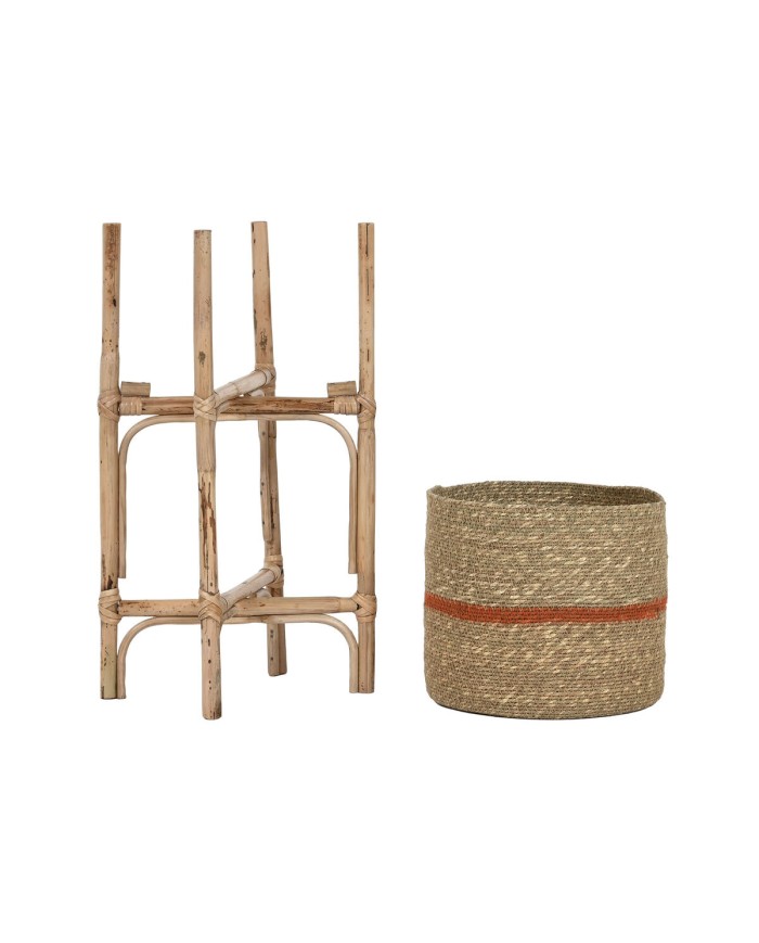 Set di vasi da fiori Home ESPRIT Naturale Juta Legno di mango 26 X 26 X 67 cm (2 Pezzi) Set di vasi da fiori Home ESPRIT Naturale Juta Legno di mango 26 X 26 X 67 cm (2 Pezzi)