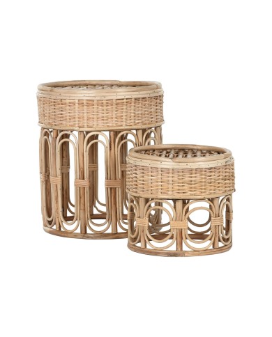 Tavolo aggiuntivo Home ESPRIT Naturale 42 x 42 x 47 cm