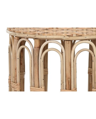 Tavolo aggiuntivo Home ESPRIT Naturale 42 x 42 x 47 cm