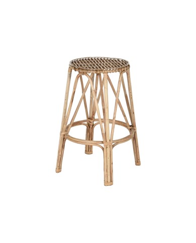 Sgabello Home ESPRIT Naturale vimini 50 X 50 X 86 cm