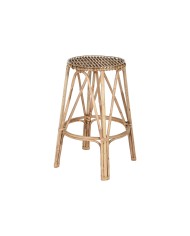 Sgabello Home ESPRIT Naturale vimini Rattan 37 X 37 X 49,5 cm