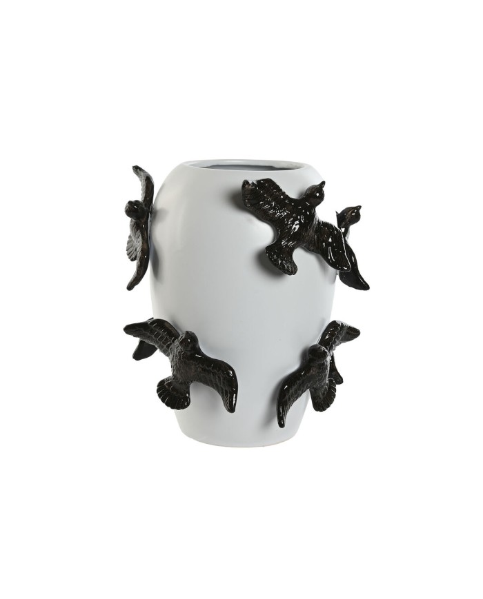 Vaso Home ESPRIT Bianco Nero Gres Moderno 27 X 27 X 29,5 cm Vaso Home ESPRIT Bianco Nero Gres Moderno 27 X 27 X 29,5 cm
