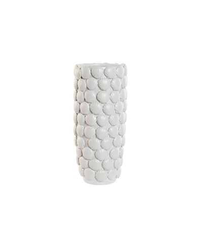 Vaso Home ESPRIT Bianco Gres Mediterraneo 15,5 X 15,5 X 33,5 cm Vaso Home ESPRIT Bianco Gres Mediterraneo 15,5 X 15,5 X 33,5 cm